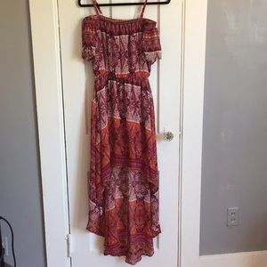 Multi colored, High-low dress